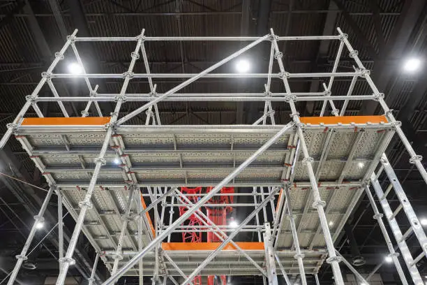 installation of mezzanine structure 